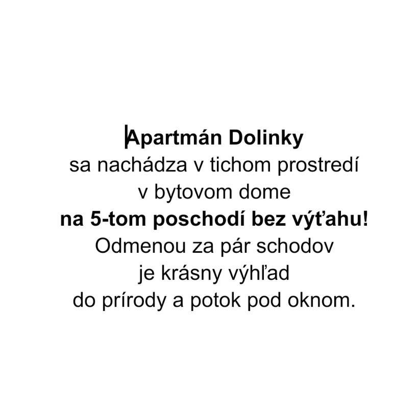 Apartman Dolinky 비헨 외부 사진